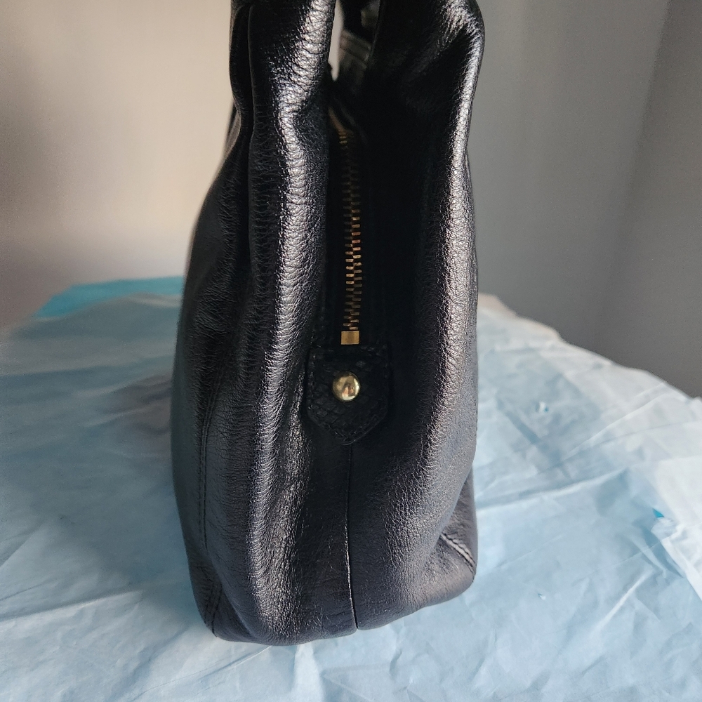Coach Black Ashley Leather Hobo Bag EUC - Picture 9 of 11